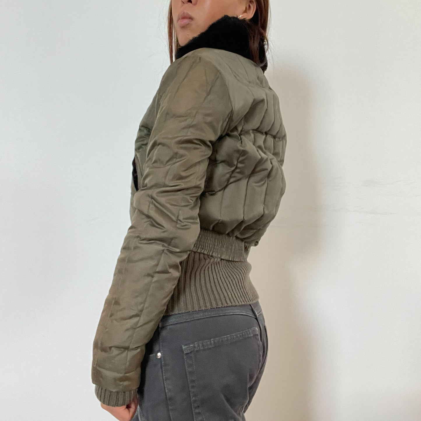 Vintage khaki killah puffer jacket