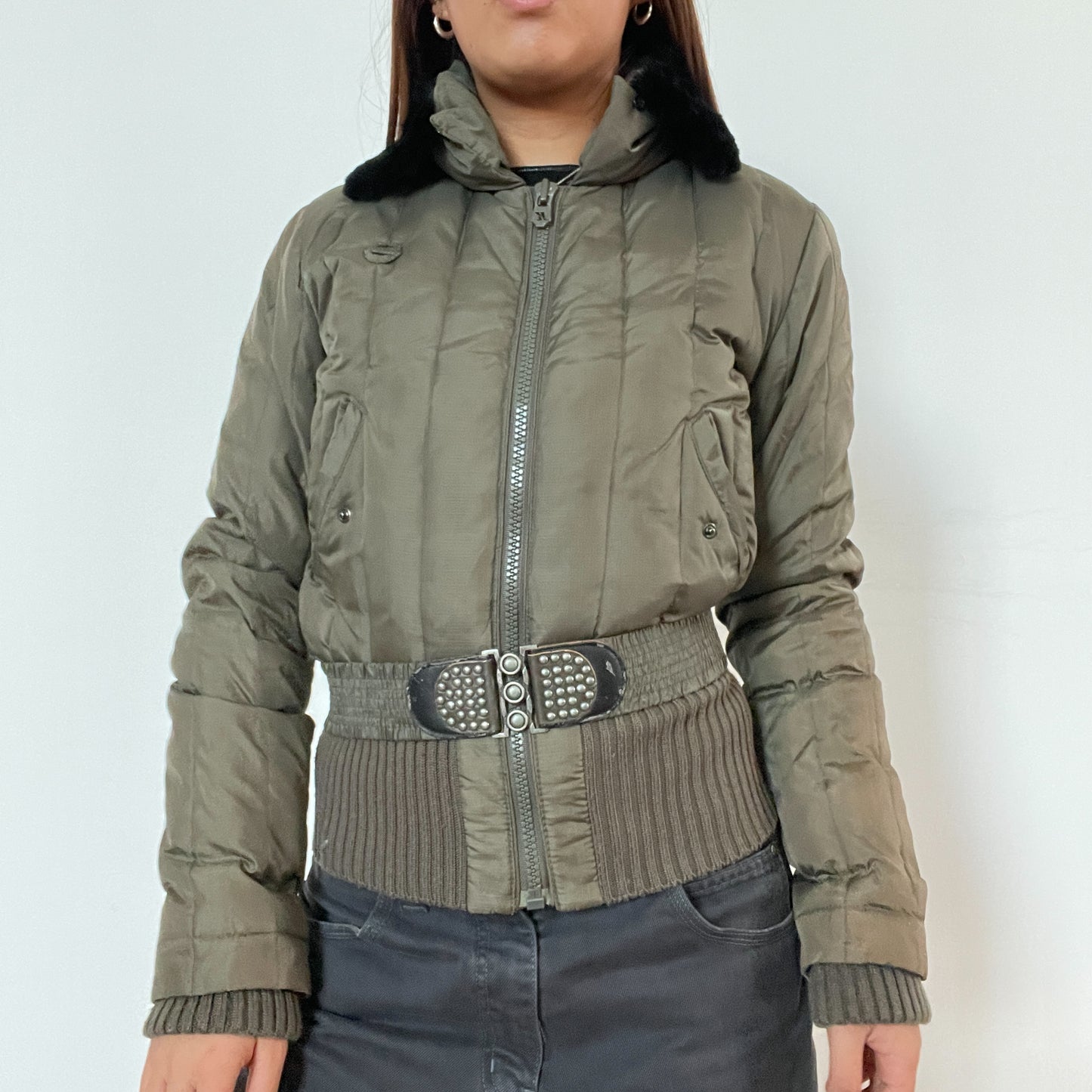 Vintage khaki killah puffer jacket