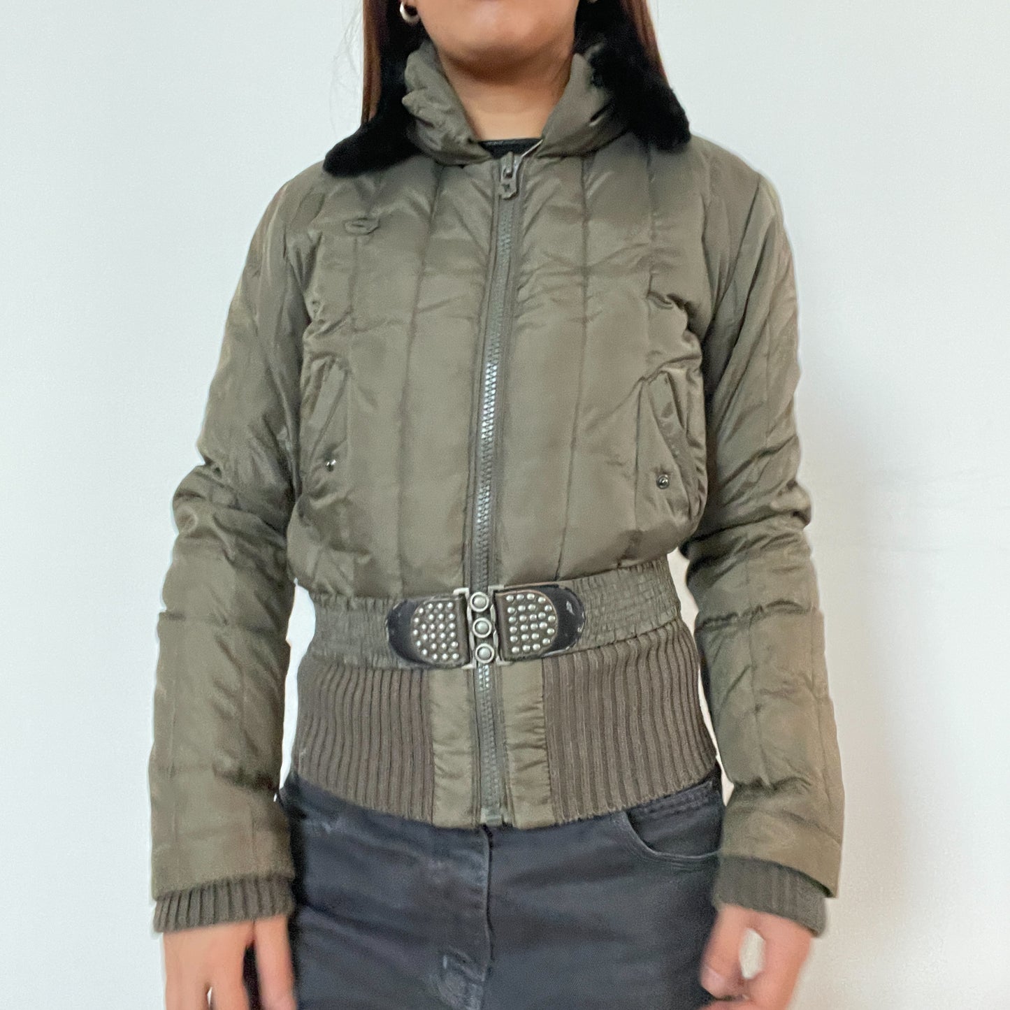 Vintage khaki killah puffer jacket