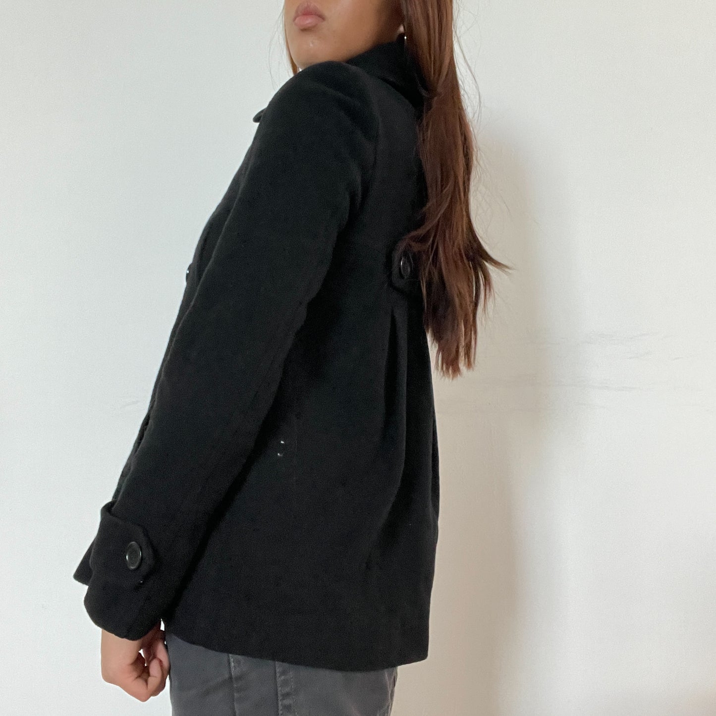 Vintage black pea coat