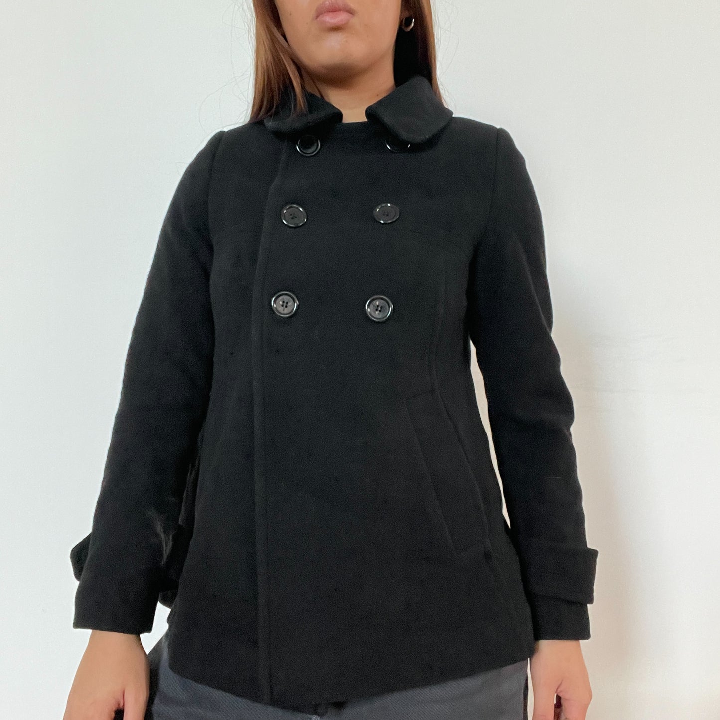 Vintage black pea coat