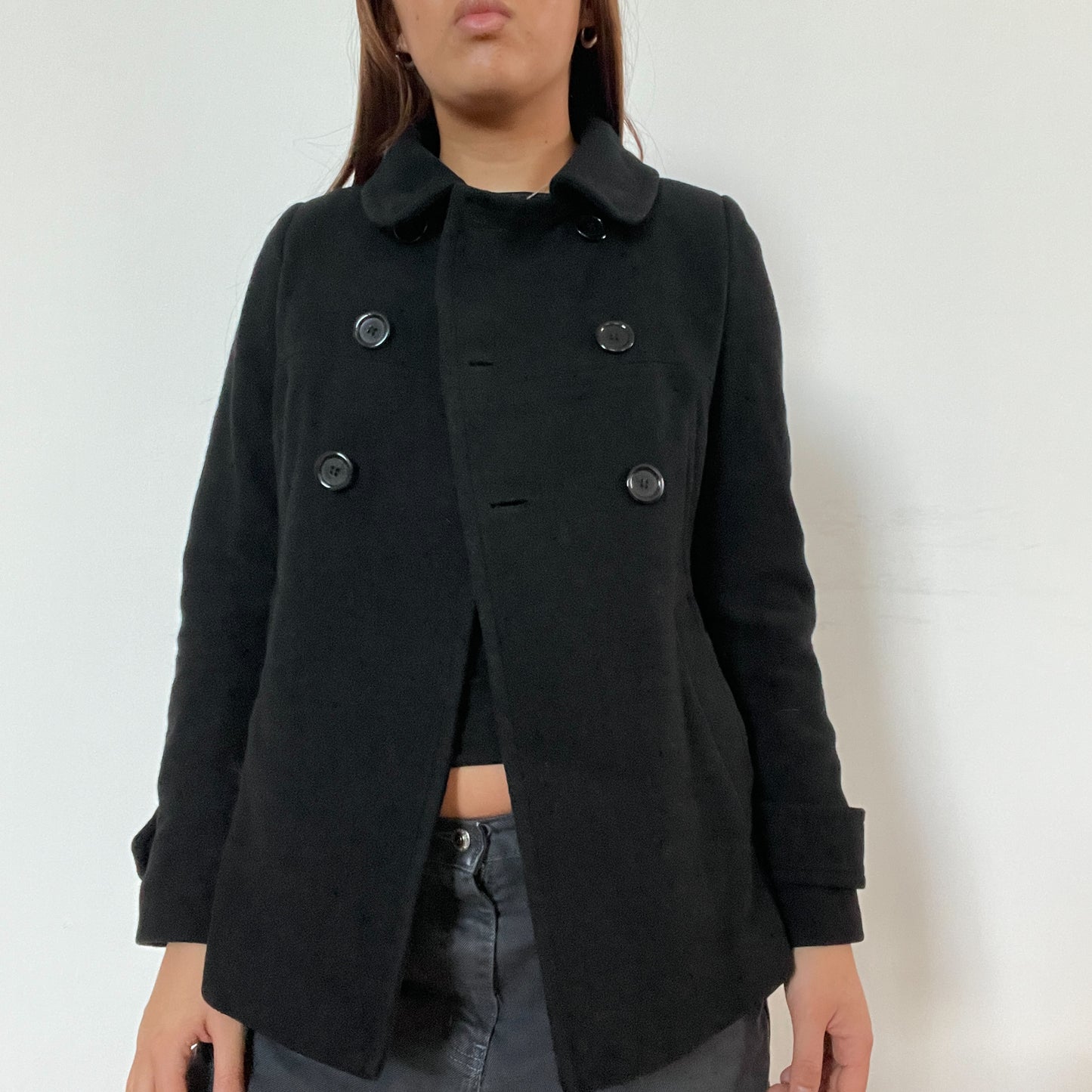 Vintage black pea coat