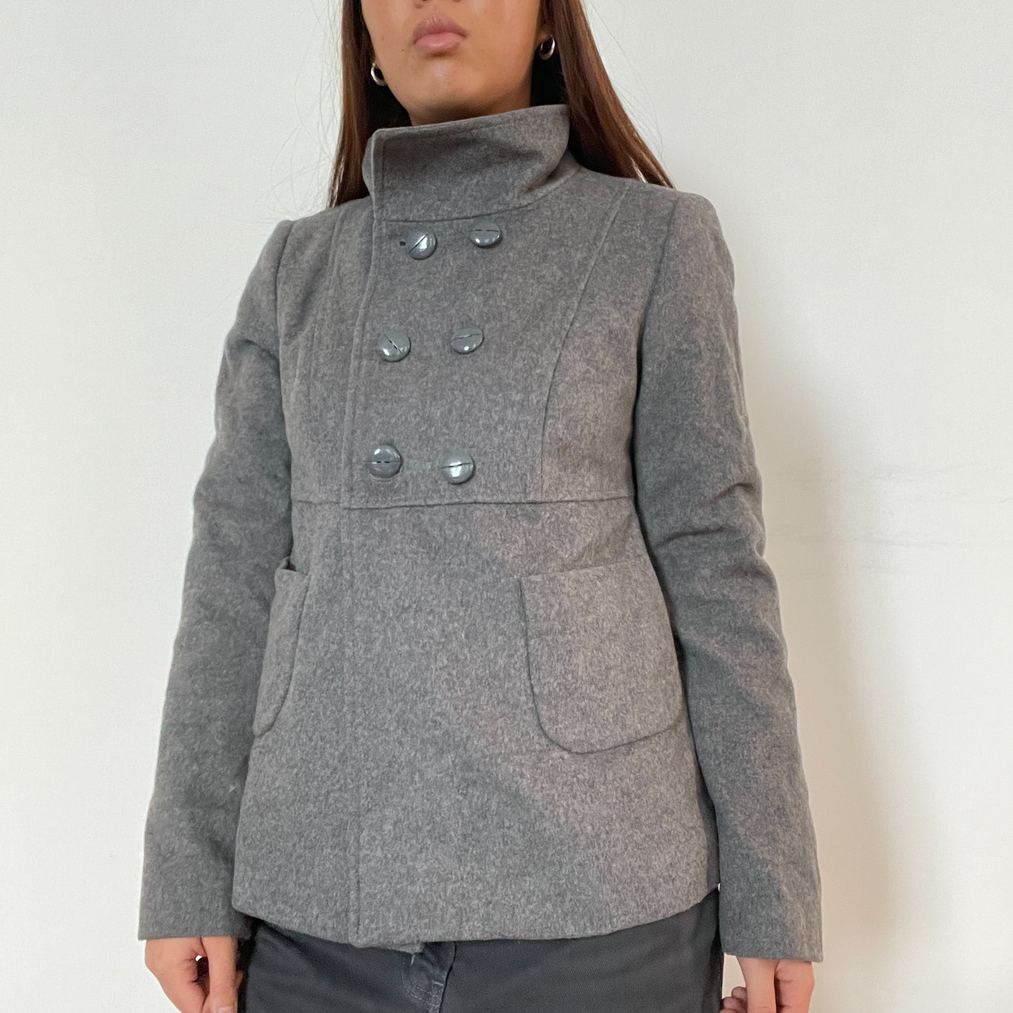 Vintage grey pea coat