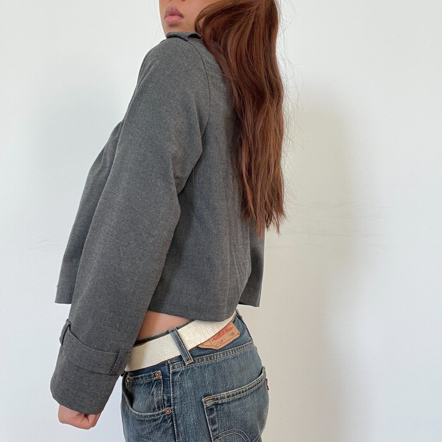 Vintage Grey Peacoat Jacket
