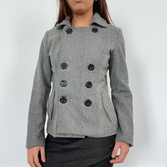 Vintage Grey Peacoat Jacket