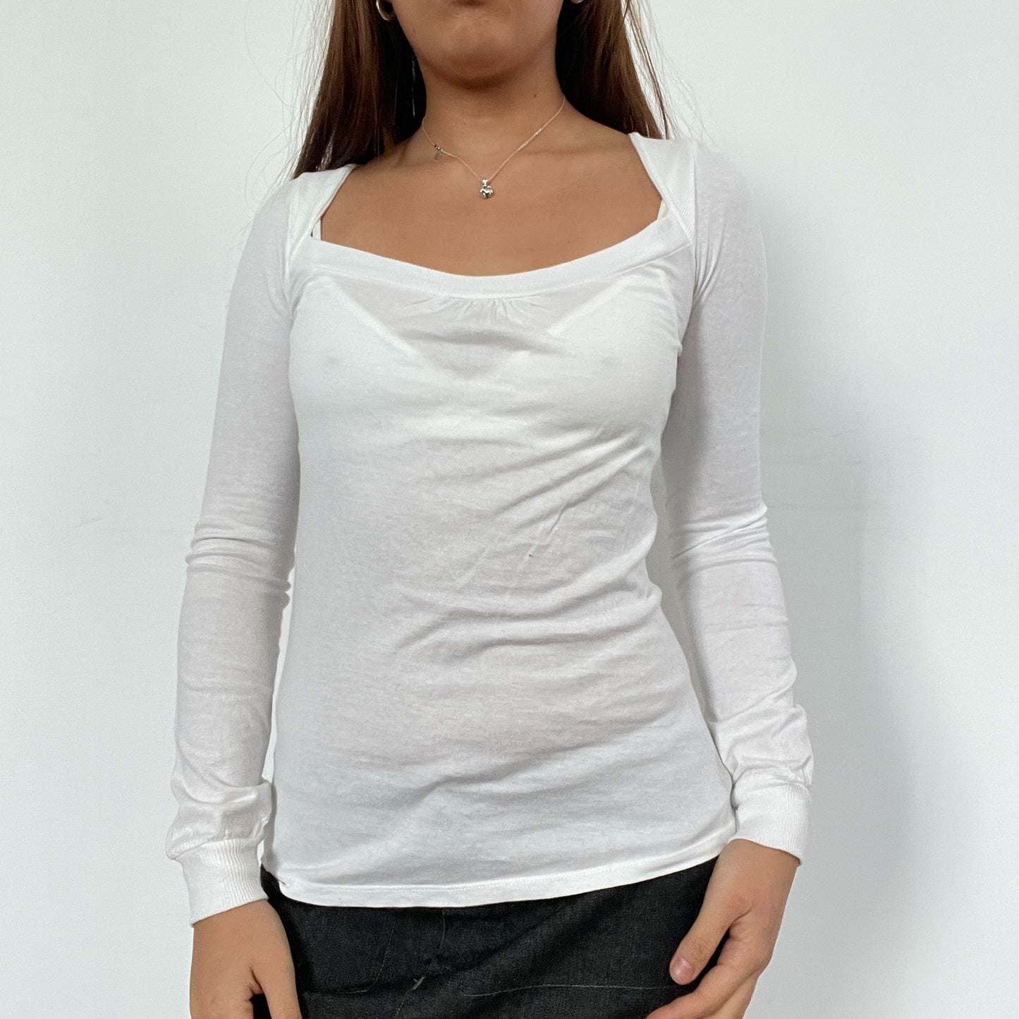 Vintage White Long Sleeve Top