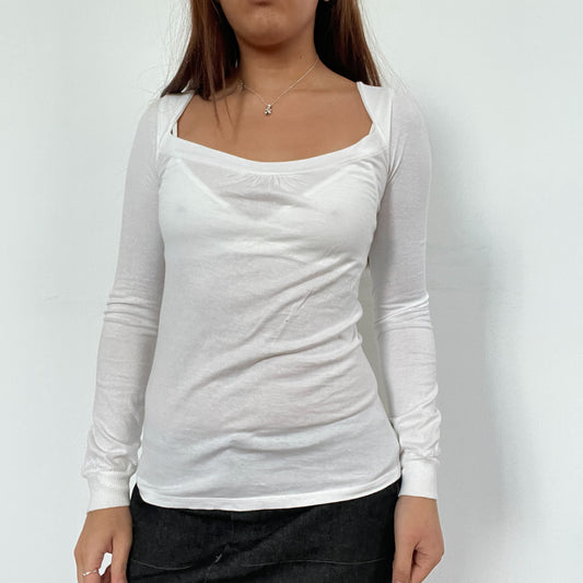 Vintage White Long Sleeve Top