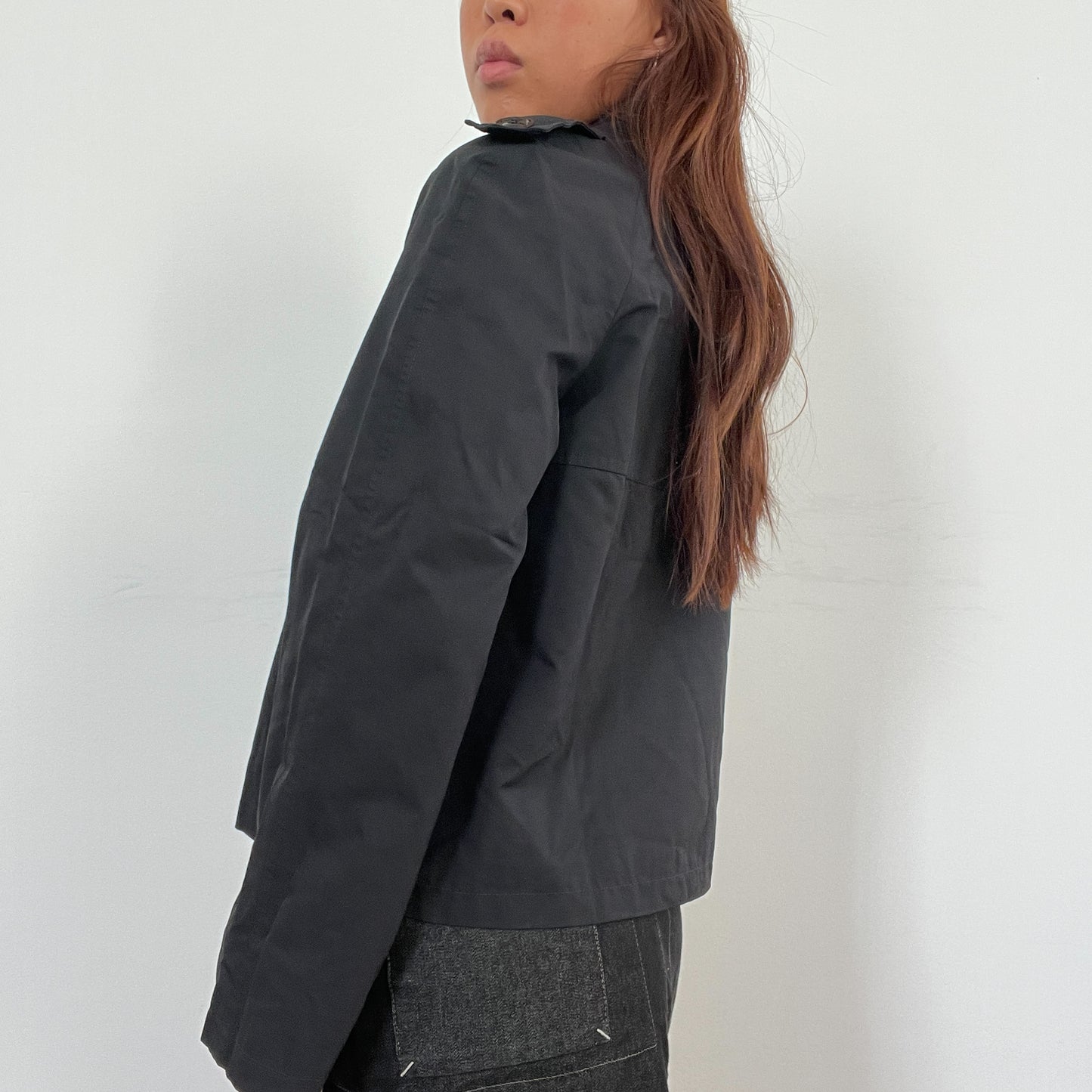 Vintage Black Peacoat Jacket