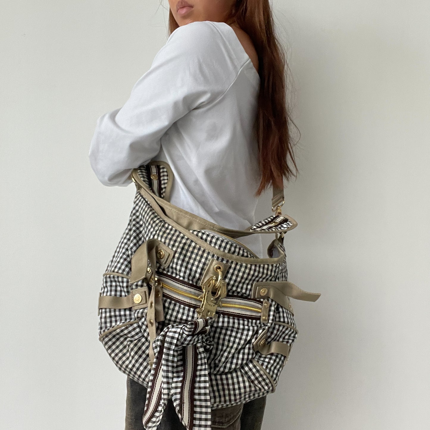 George Gina And Lucy Gingham Shoulder Bag