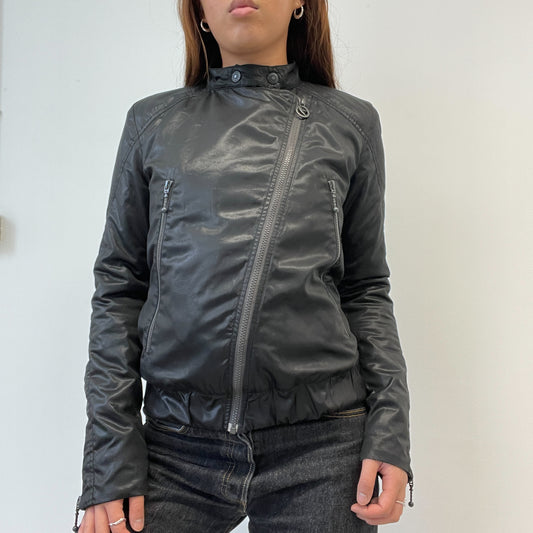 Black Motor Asymmetric Jacket