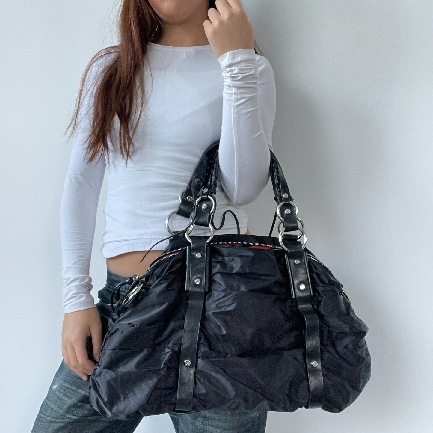 Italian Black Shoulder Bag