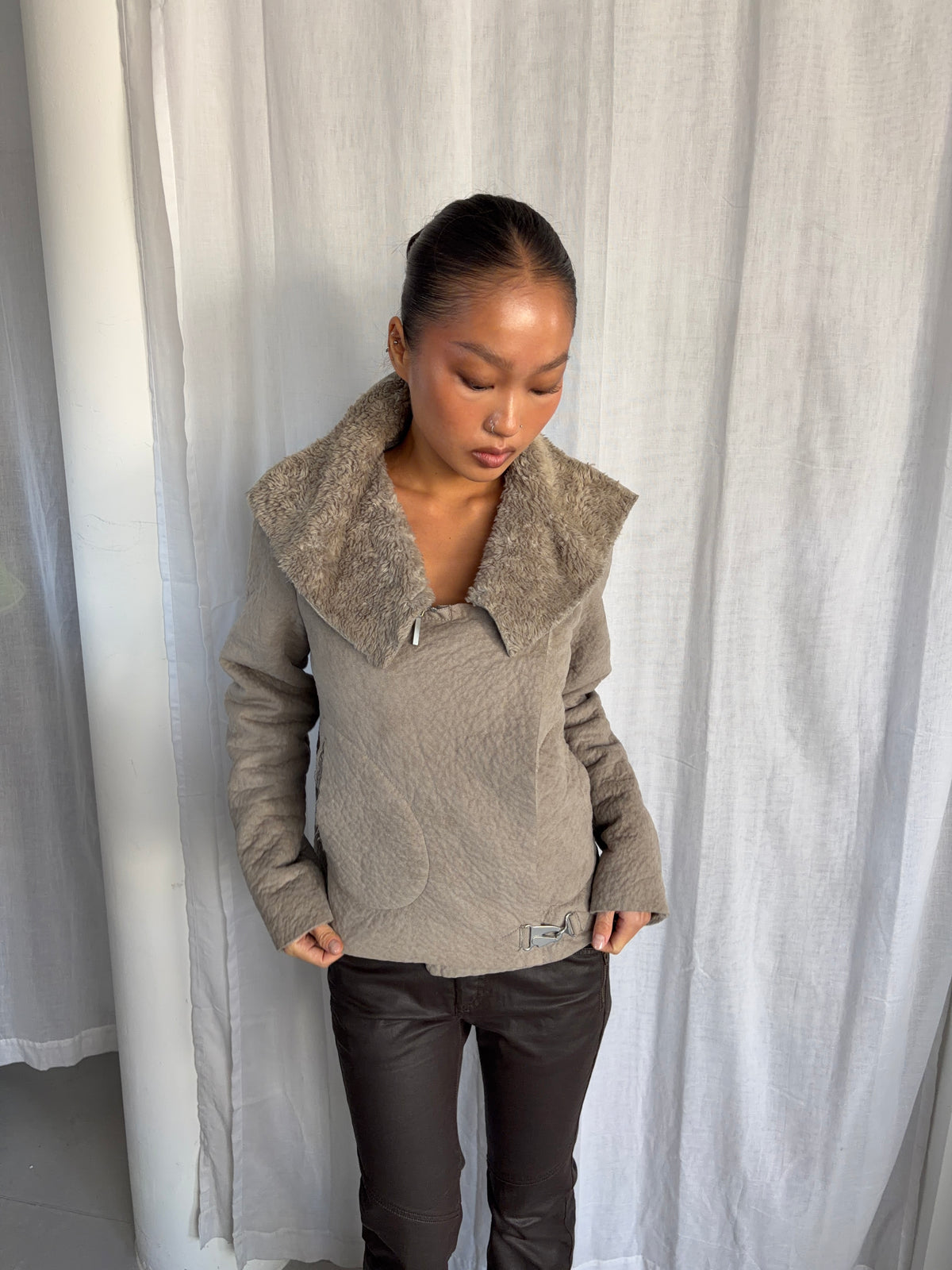 Vintage Cop Copine Faux Sherling Jacket