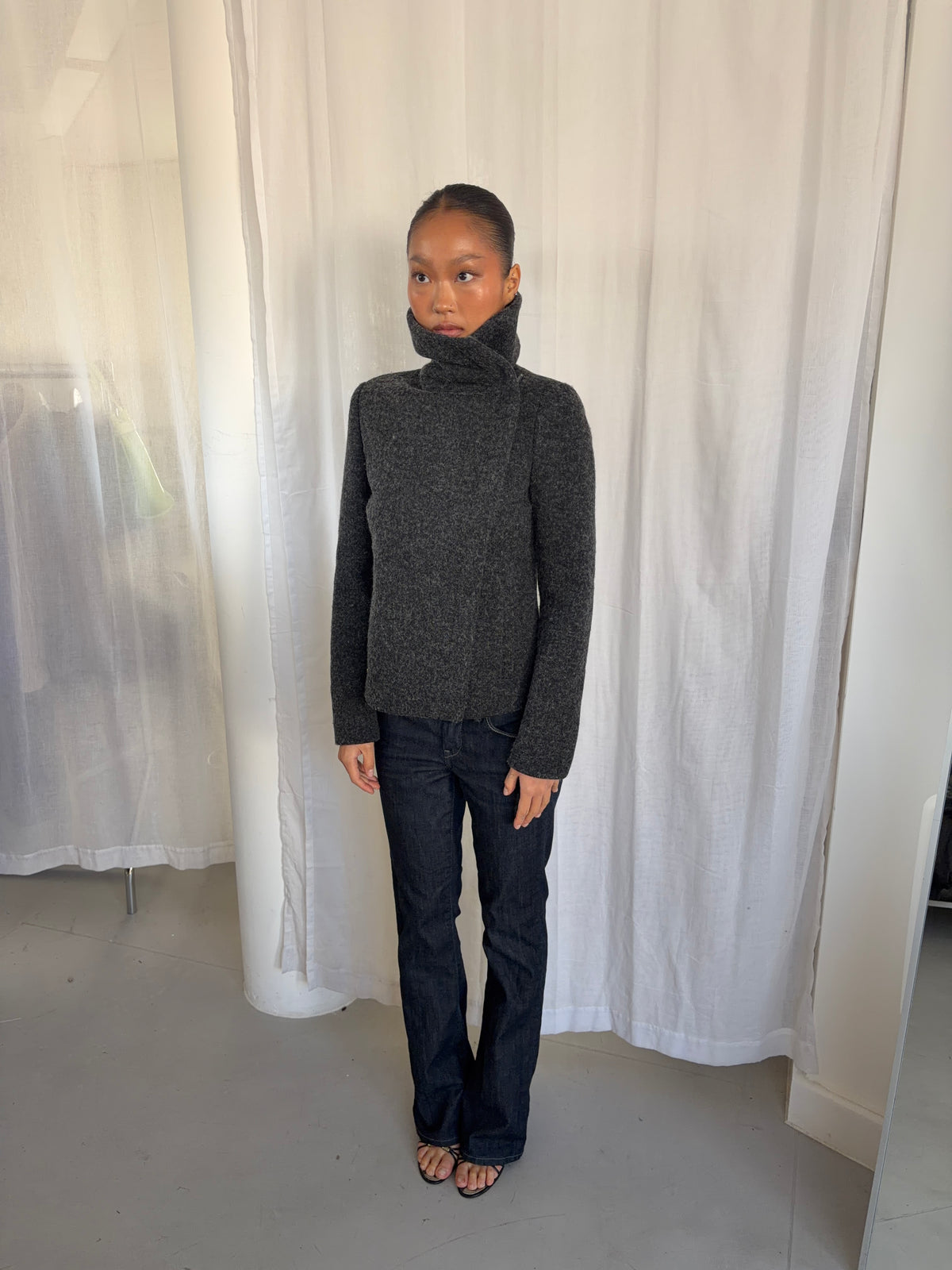 Vintage Asymmetrical Wool Coat