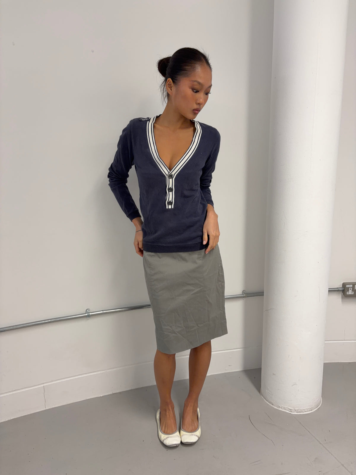Vintage V Neck Jumper