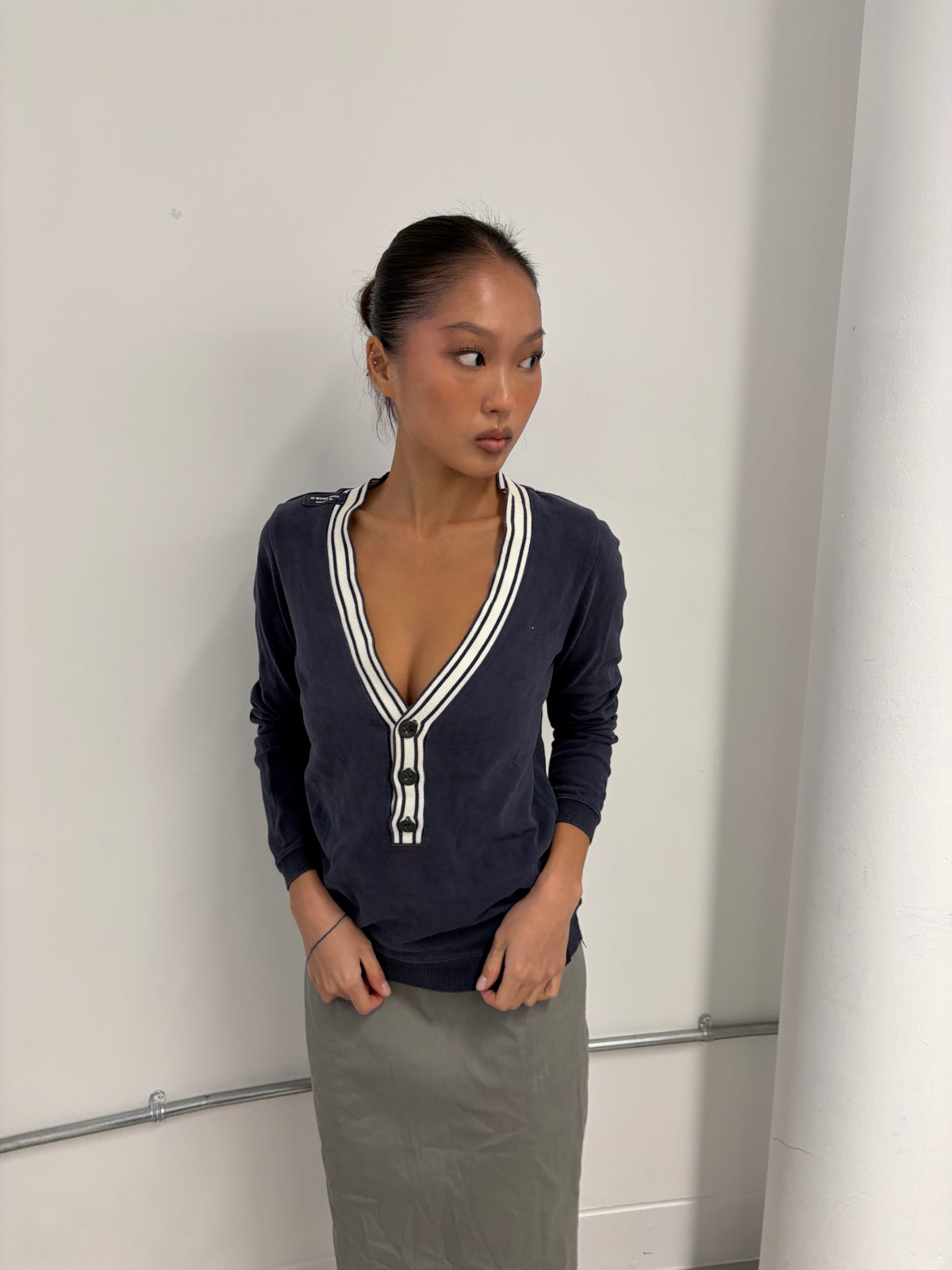 Vintage V Neck Jumper