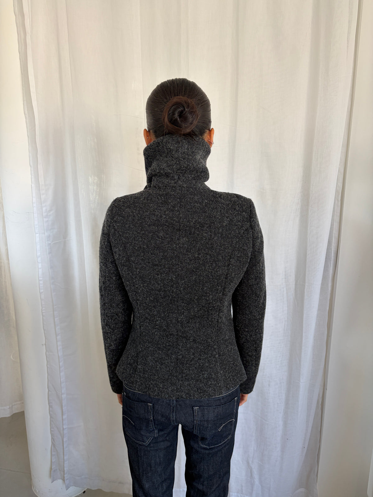 Vintage Asymmetrical Wool Coat
