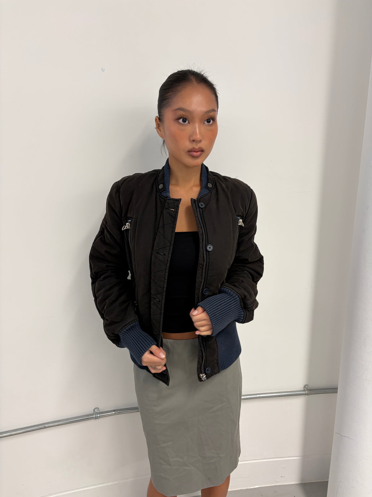 Vintage Zip Up Padded Jacket