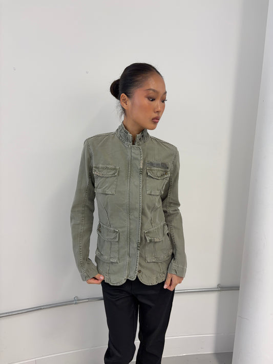 Vintage Khaki Utility Jacket