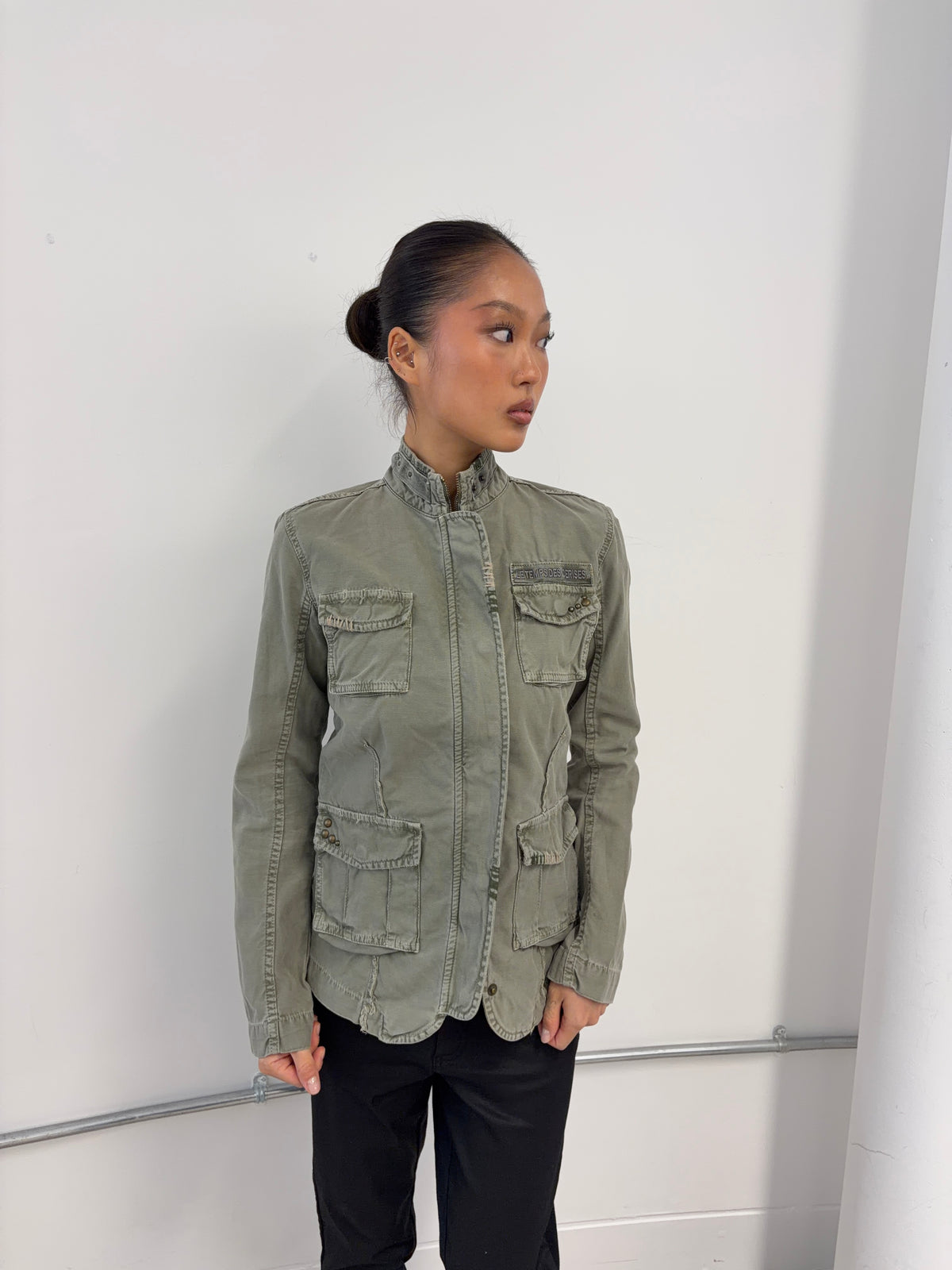Vintage Khaki Utility Jacket