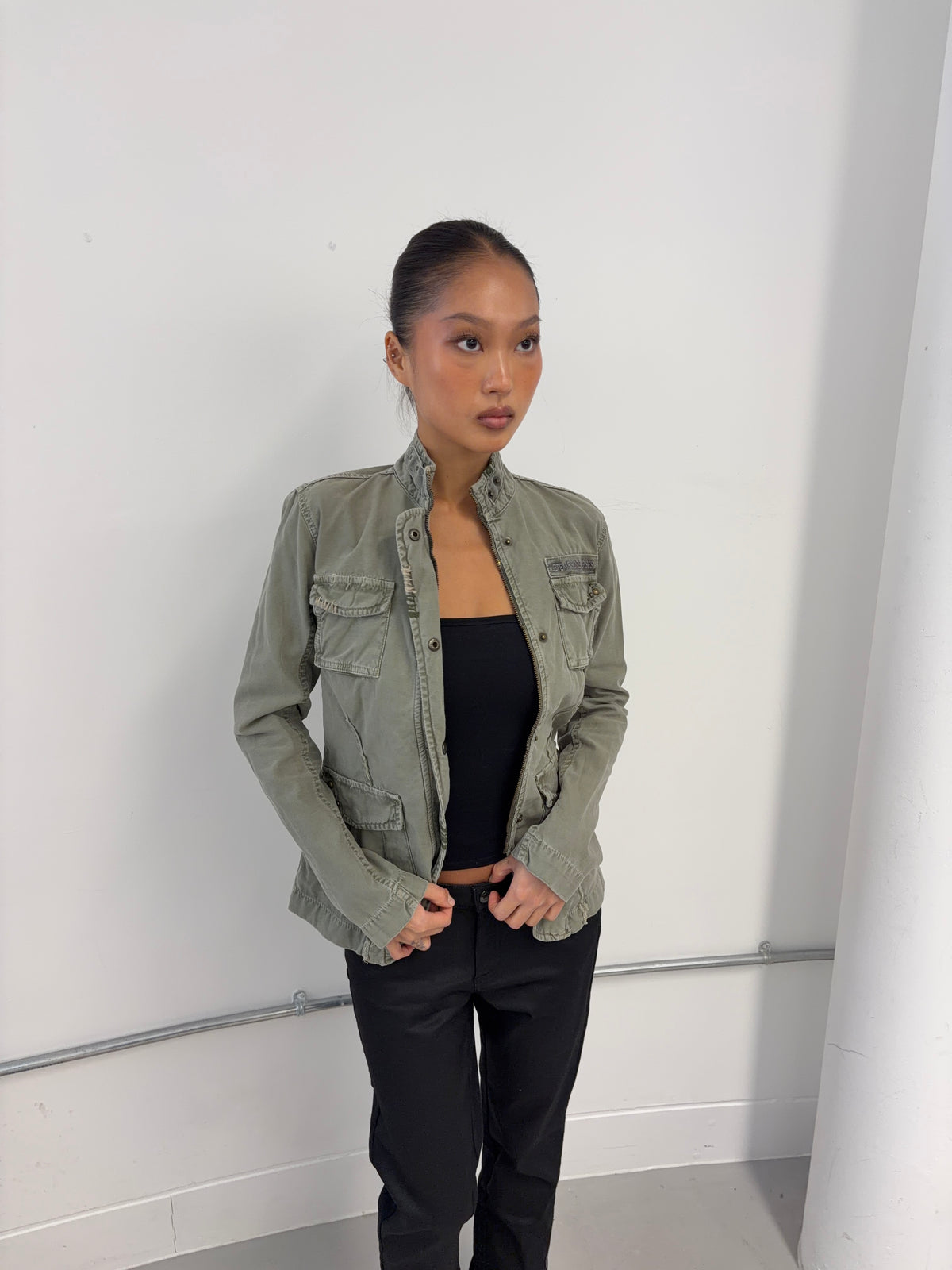 Vintage Khaki Utility Jacket
