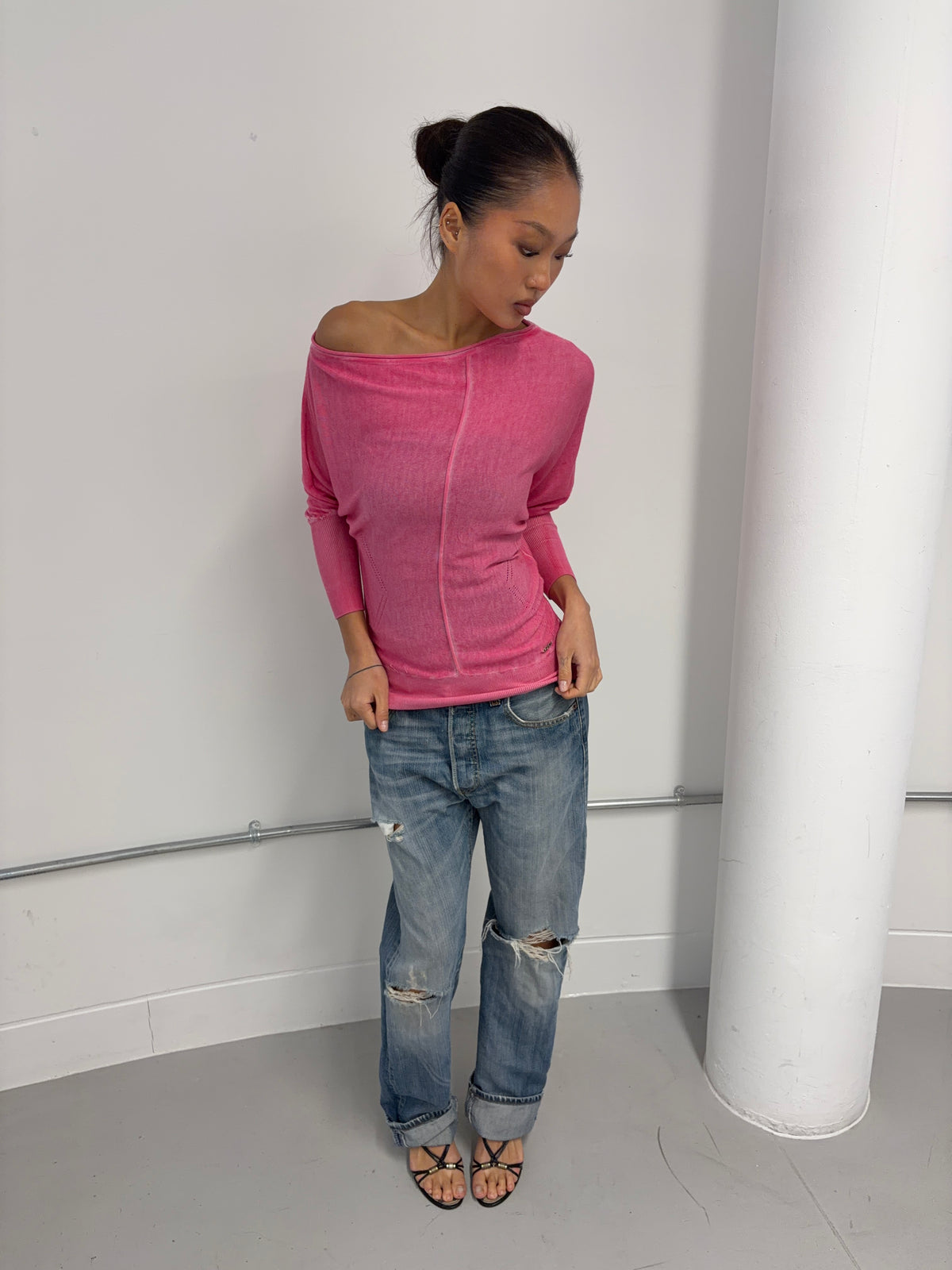Vintage Guess One Shoulder Top