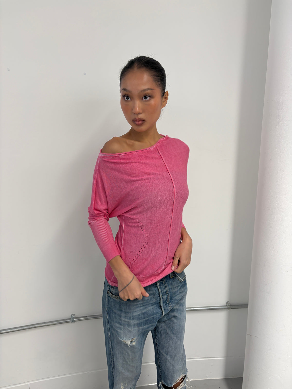 Vintage Guess One Shoulder Top