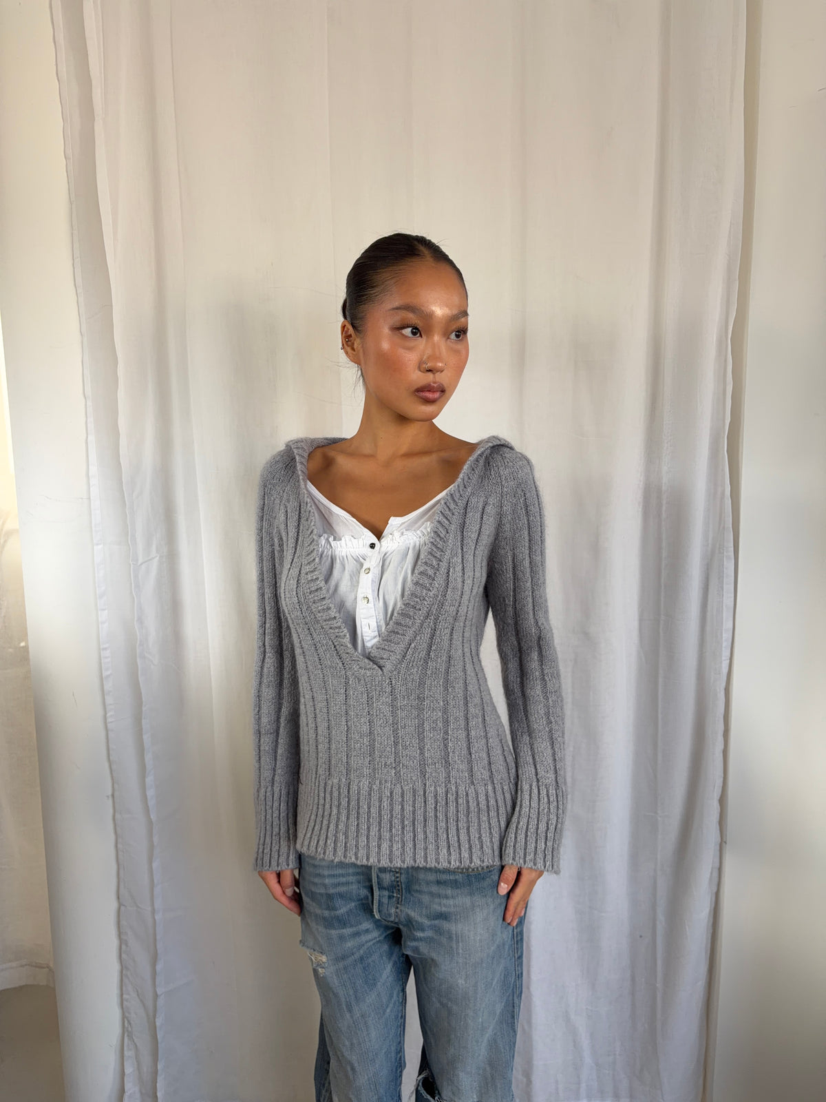 Vintage Cop Copine Hooded Jumper