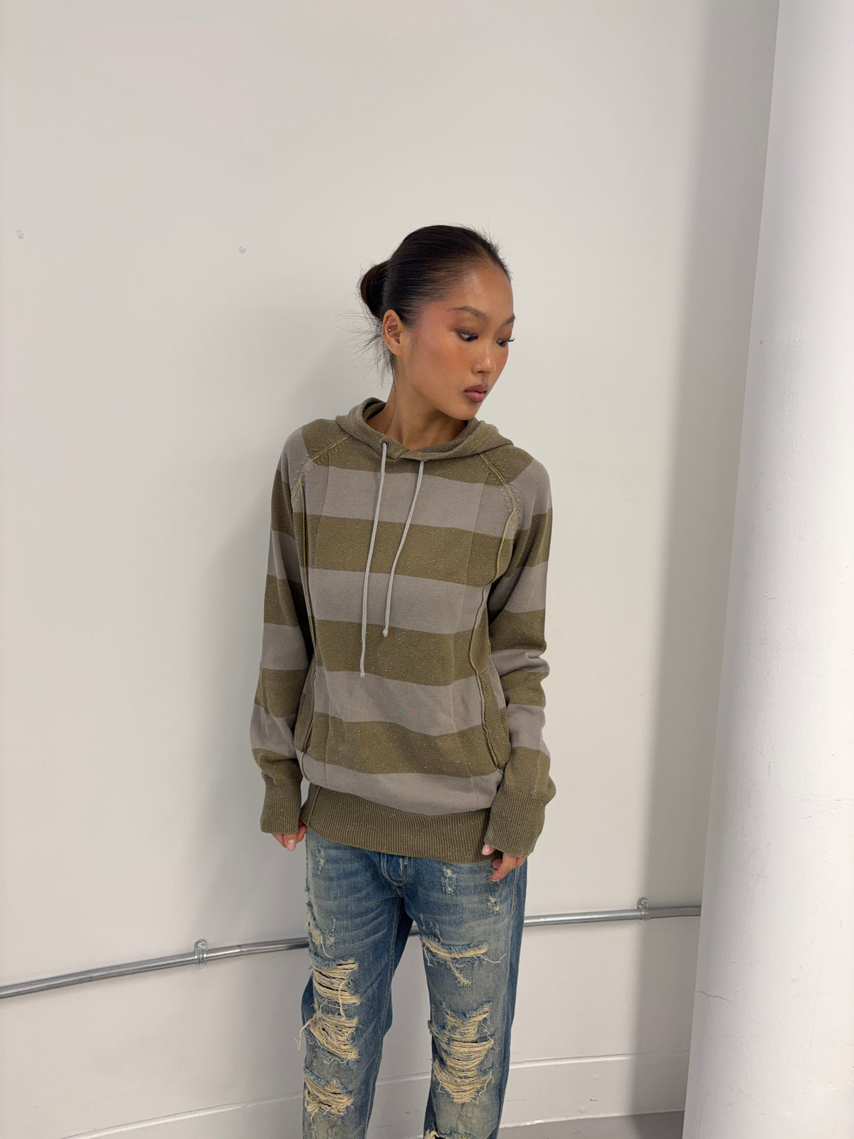 Vintage Striped Hoodie