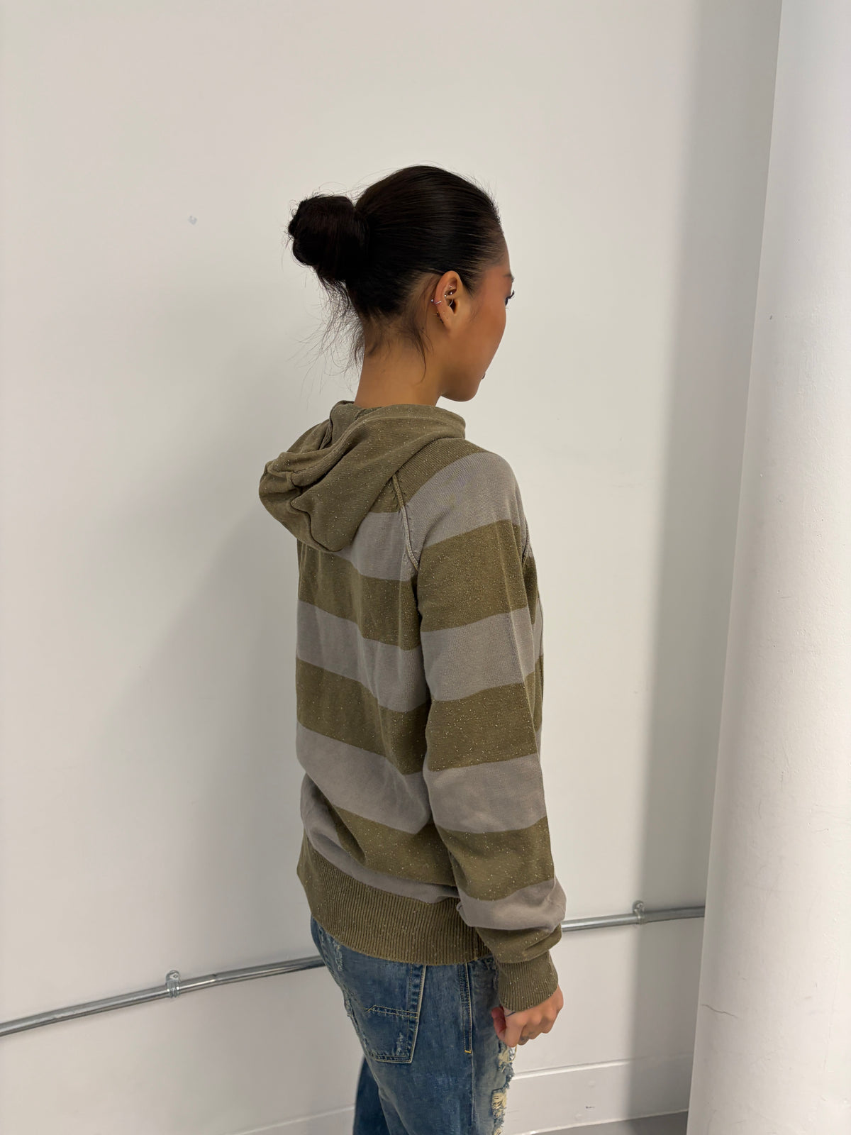 Vintage Striped Hoodie