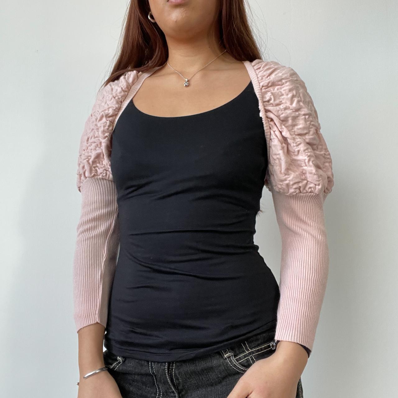 Baby Pink Textured Bolero