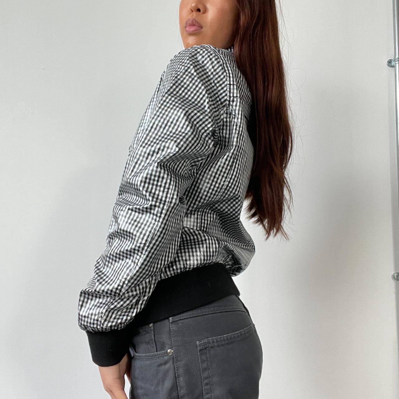 Black And White Gingham Track Jacket