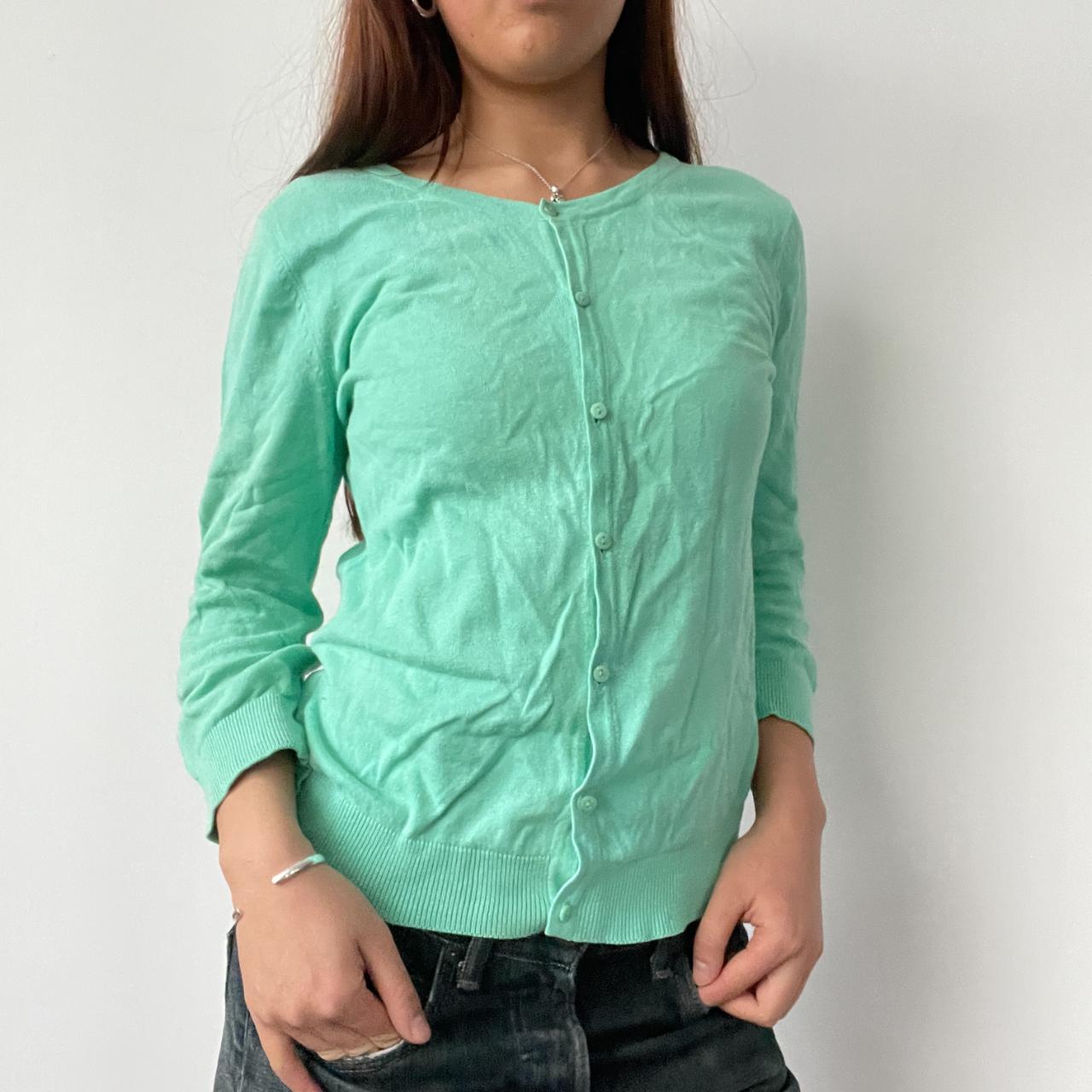 Teal Button Up Cardigan