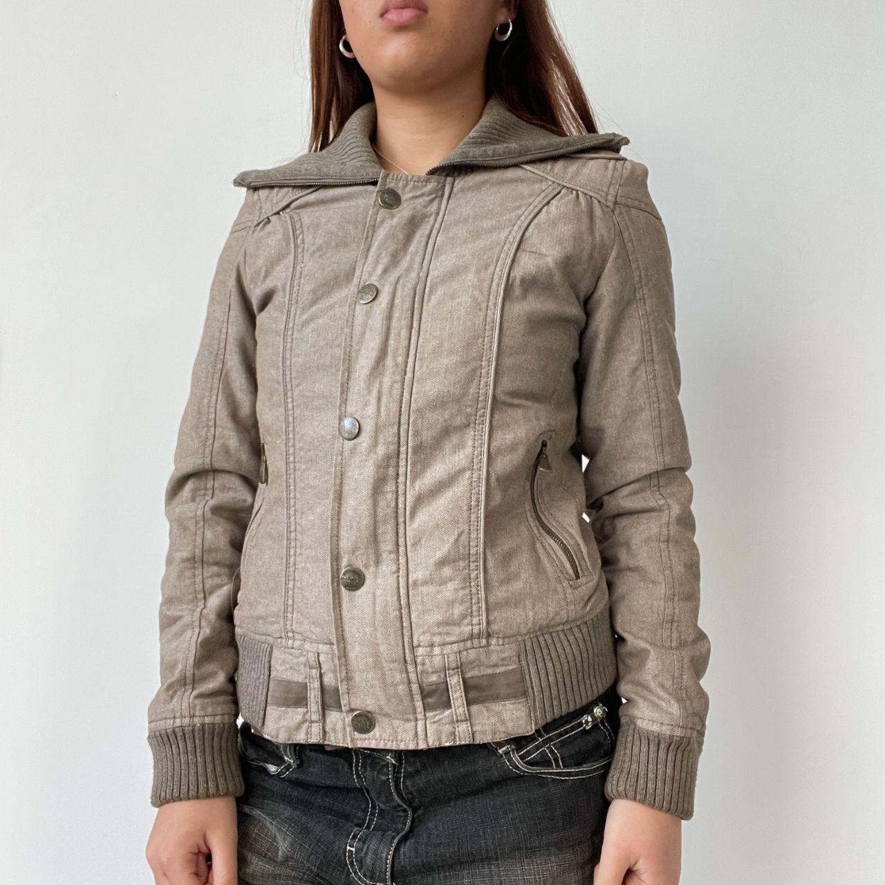 Brown Structured Utility Jacket