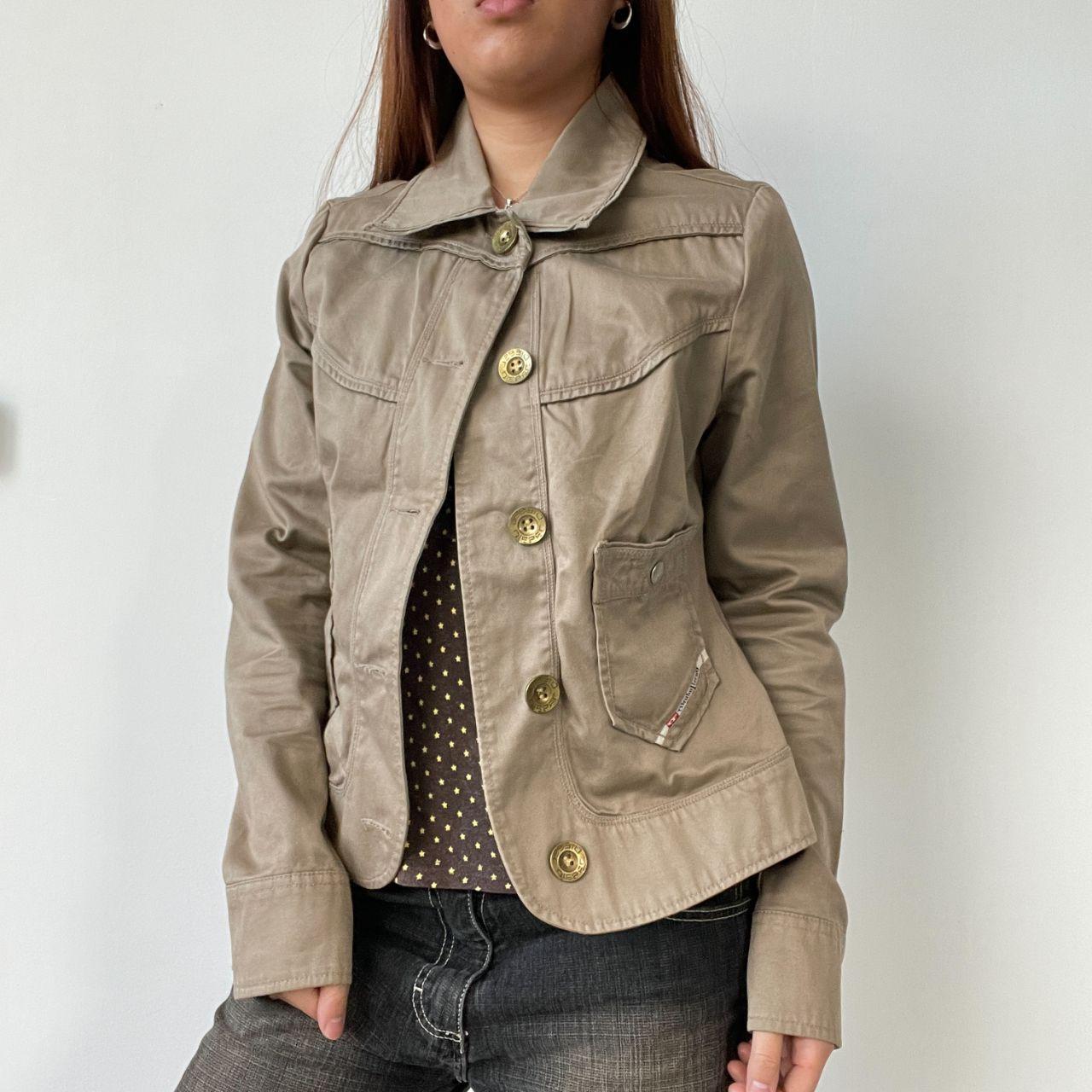 Brown Diesel Fitted Jacket