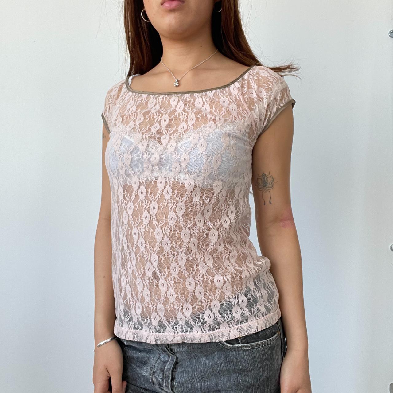 Baby Pink Lace Top