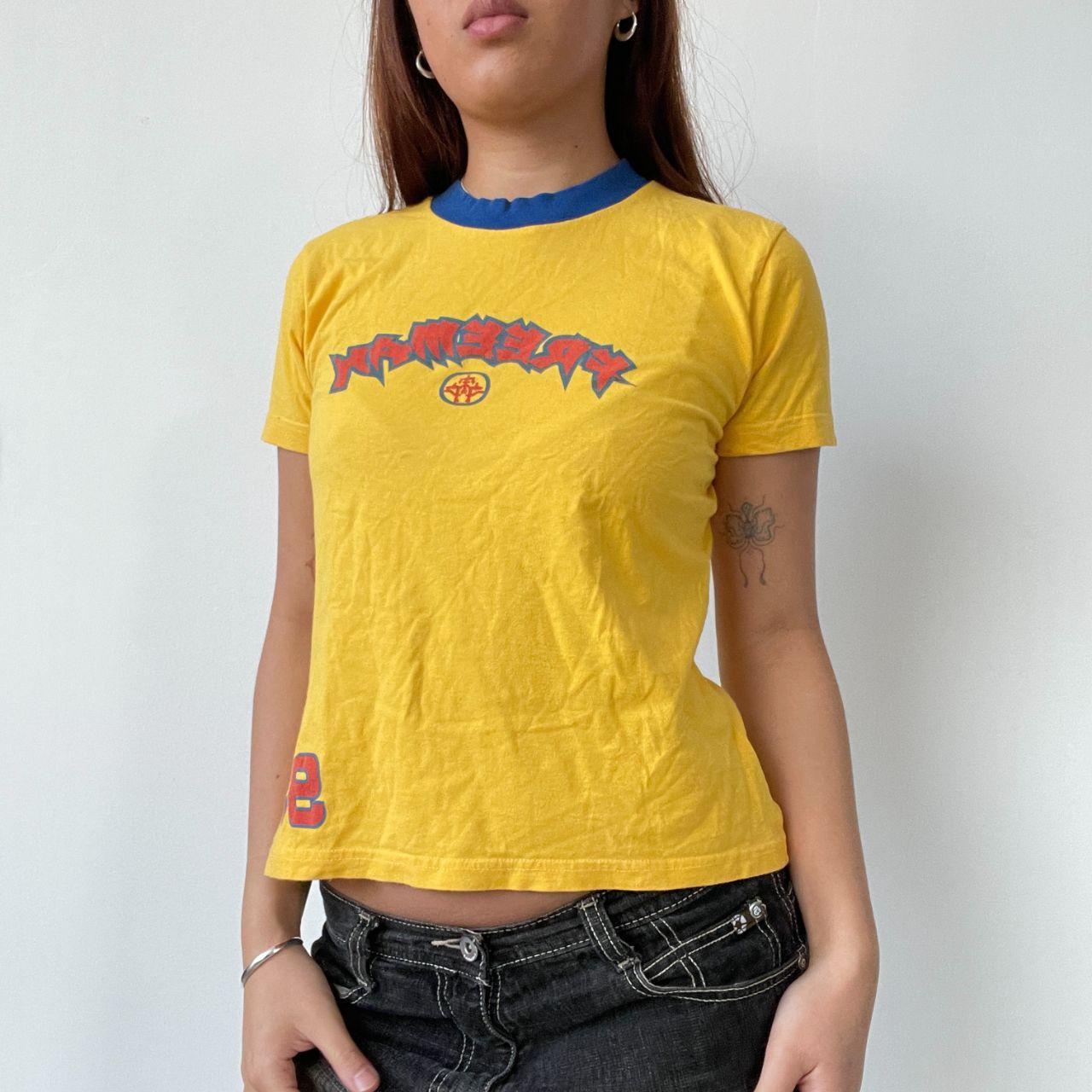 Yellow Graphic Baby Tee