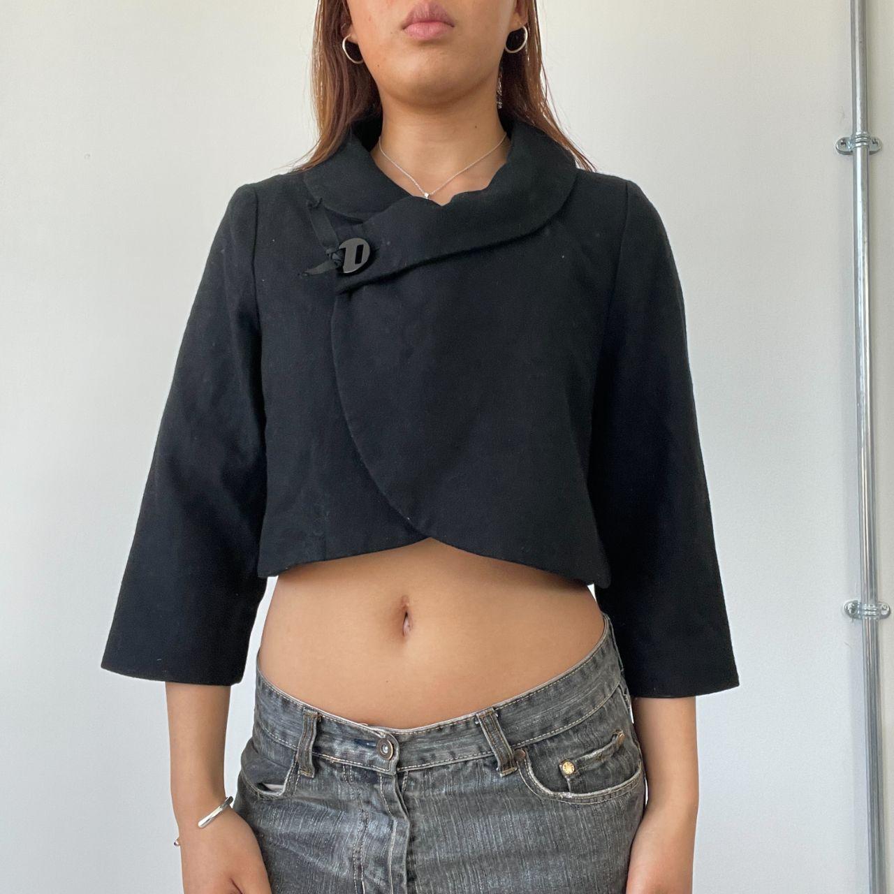 Black Cropped Peacoat Vivien s Vintage black-cropped-peacoat-vivien-s-vintage