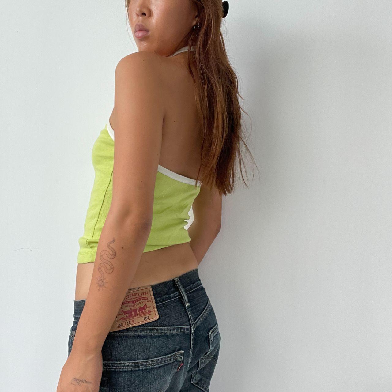 Vintage Lime green Halter top