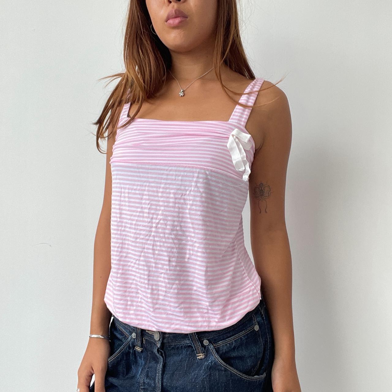 Vintage Pink Stripe Top