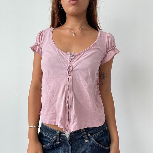 Vintage Cop Copine Zip Up Top