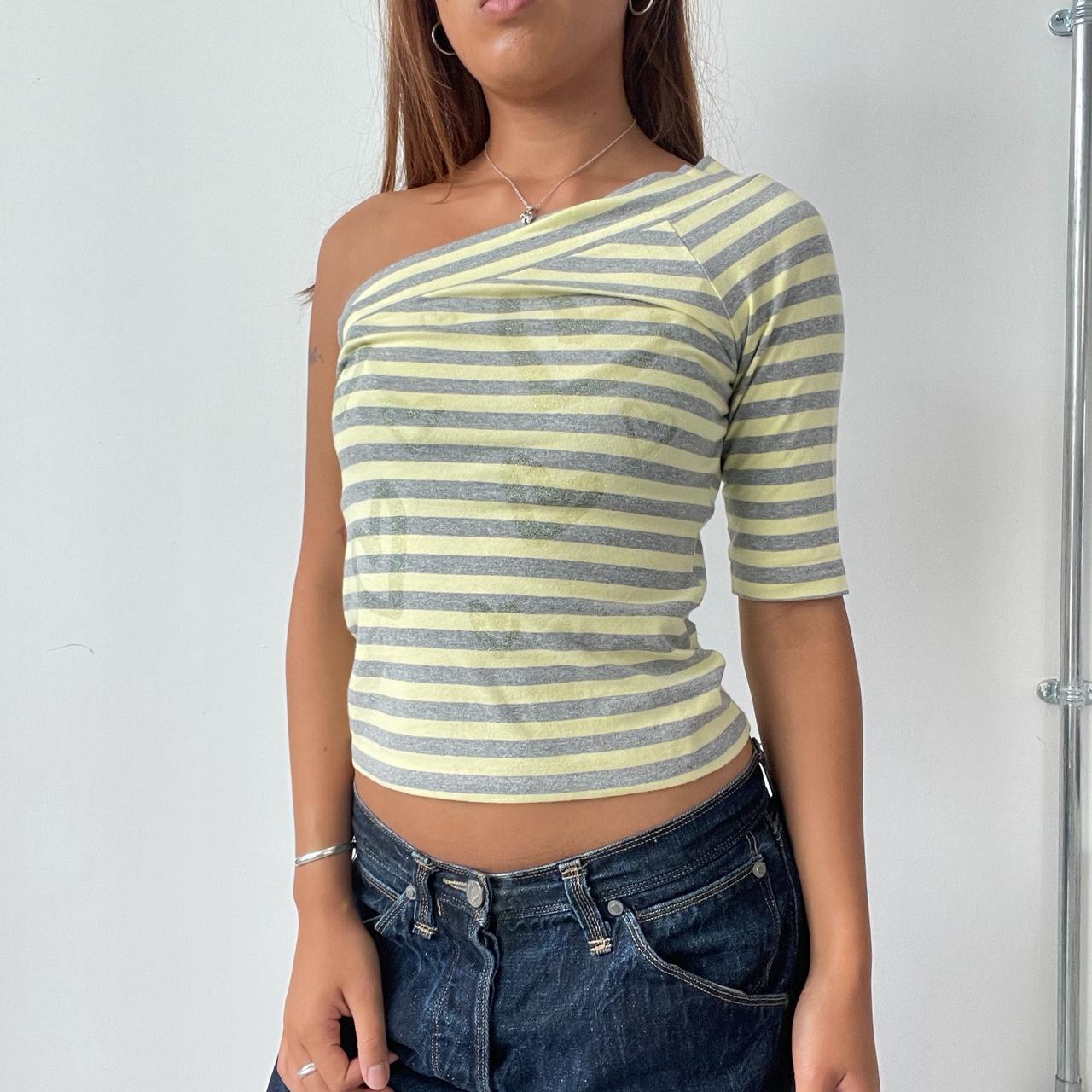 Vintage Yellow Stripe Top