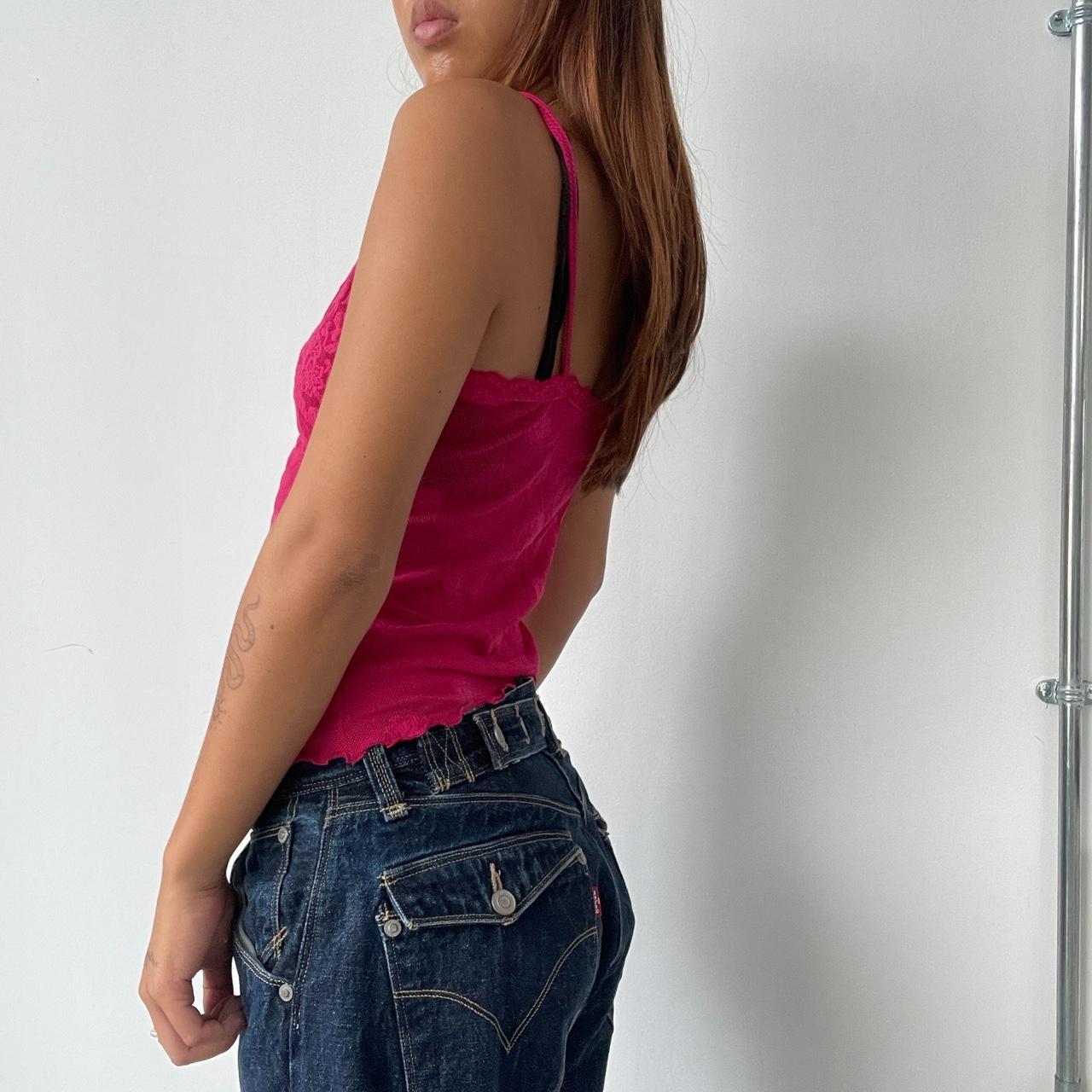 Vintage Pink Lace Cami Top