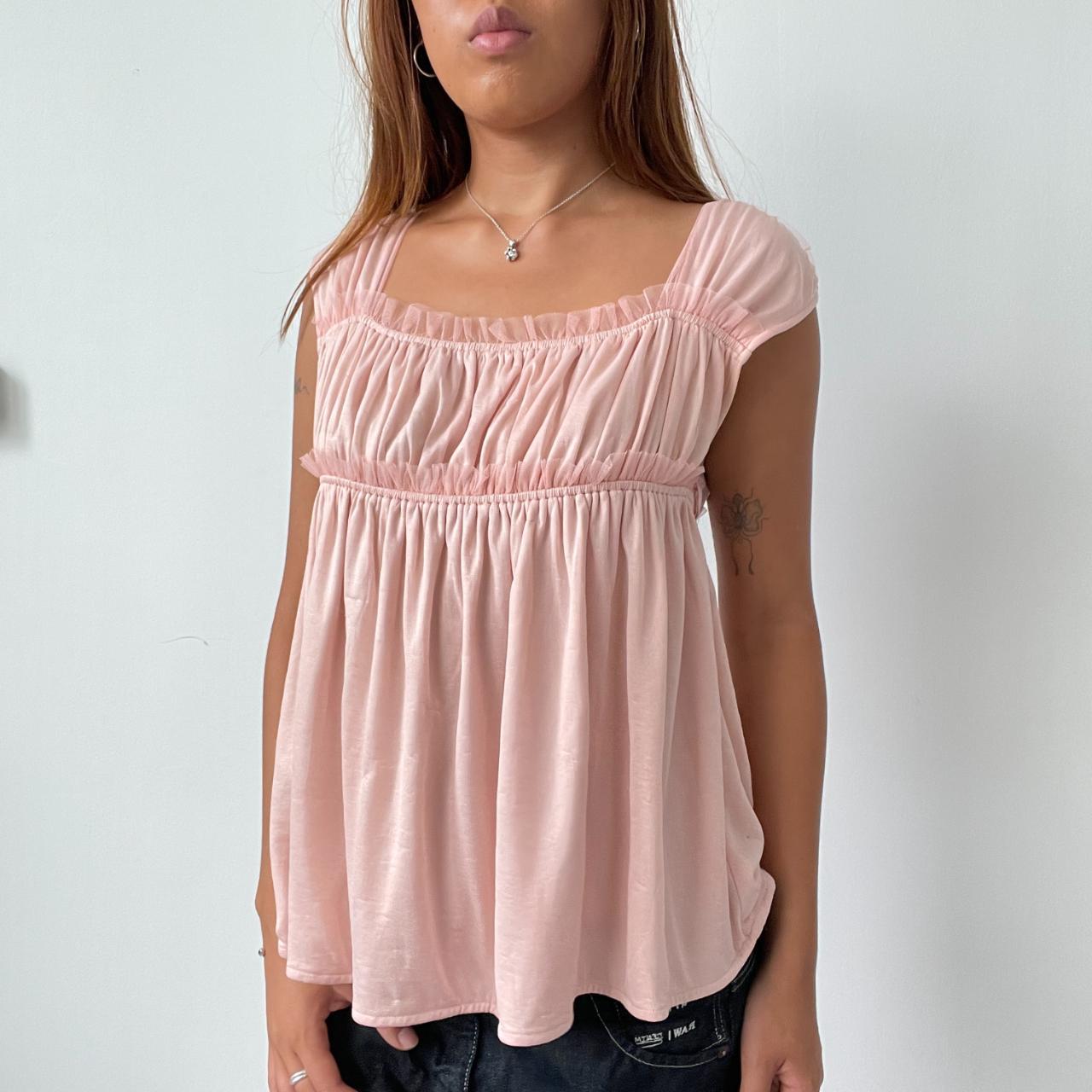 Vintage Pink Overlay Top