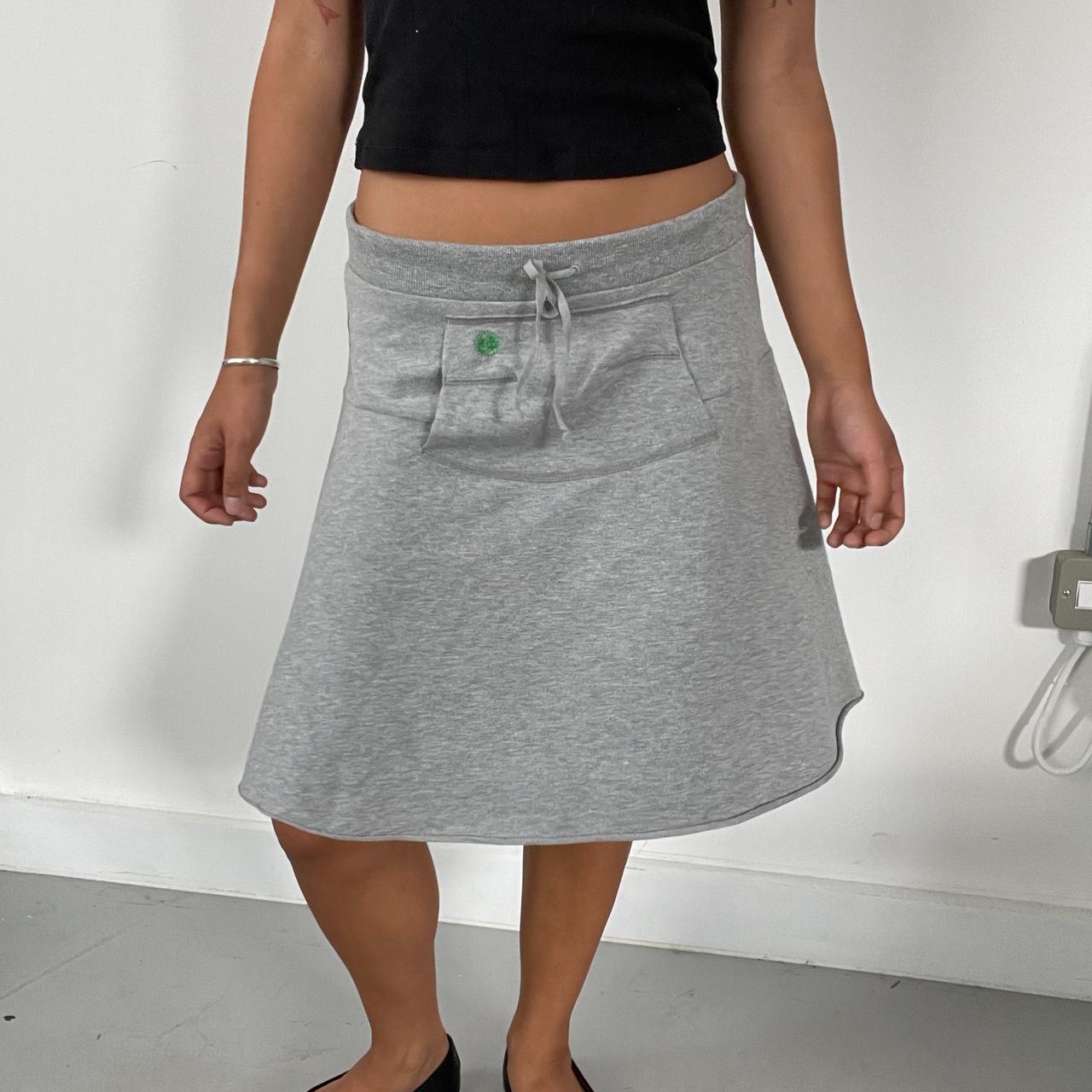 Vintage Grey Midi Skirt