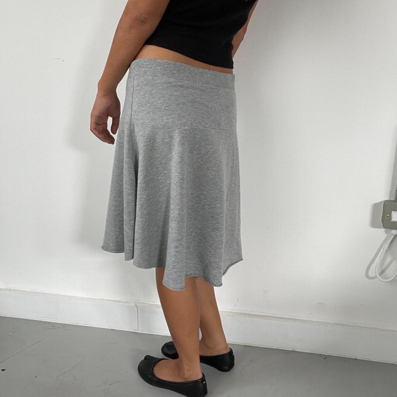 Vintage Grey Midi Skirt