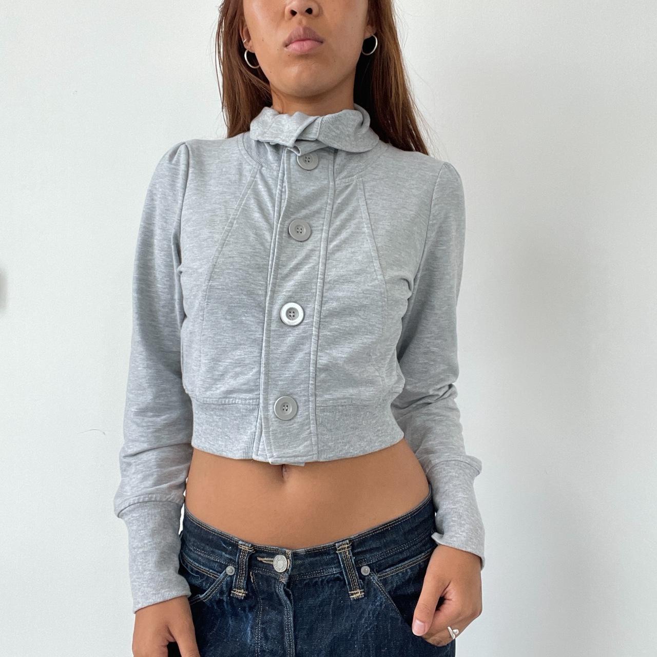Vintage Grey Button Up Long Sleeve