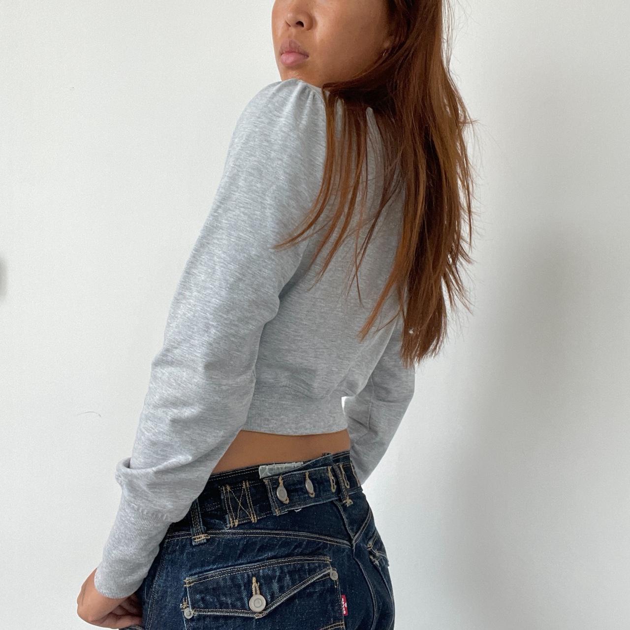 Vintage Grey Button Up Long Sleeve