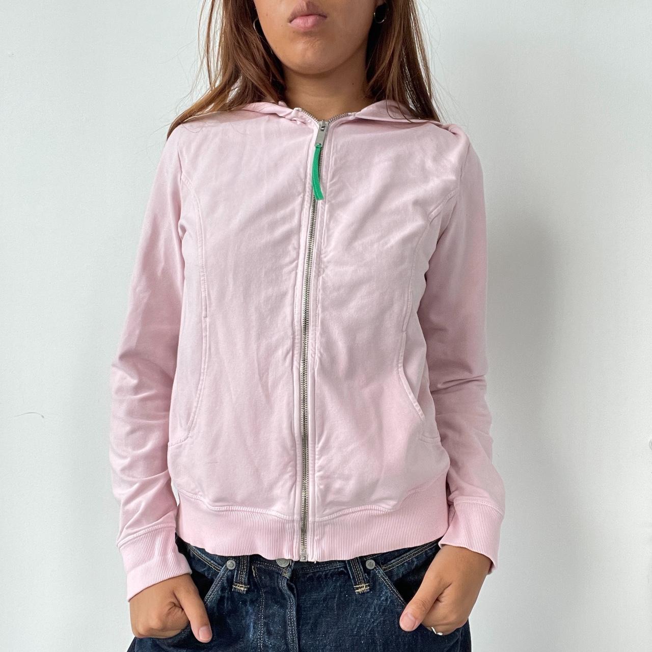 Vintage Pink Zip Up Hoodie