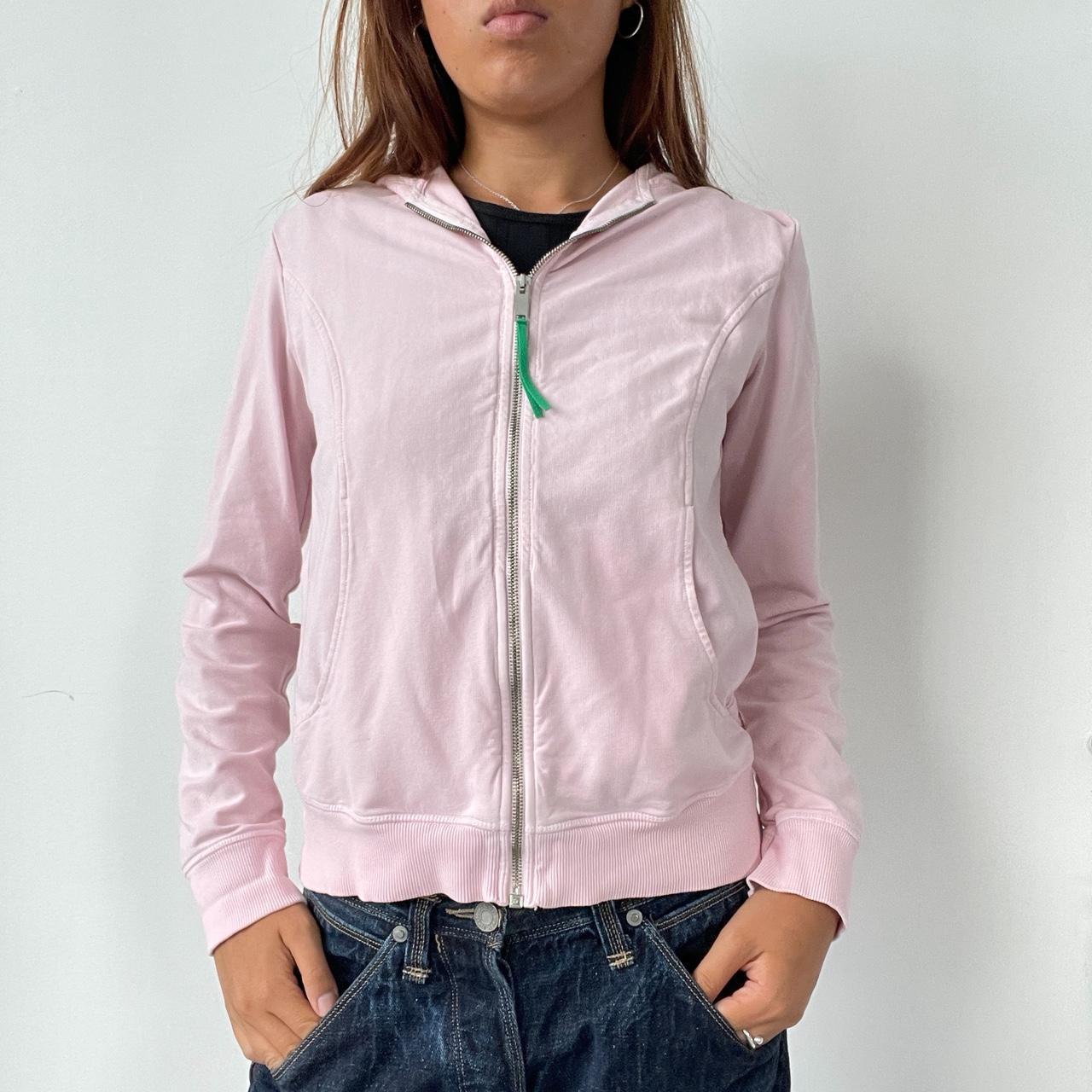 Vintage Pink Zip Up Hoodie
