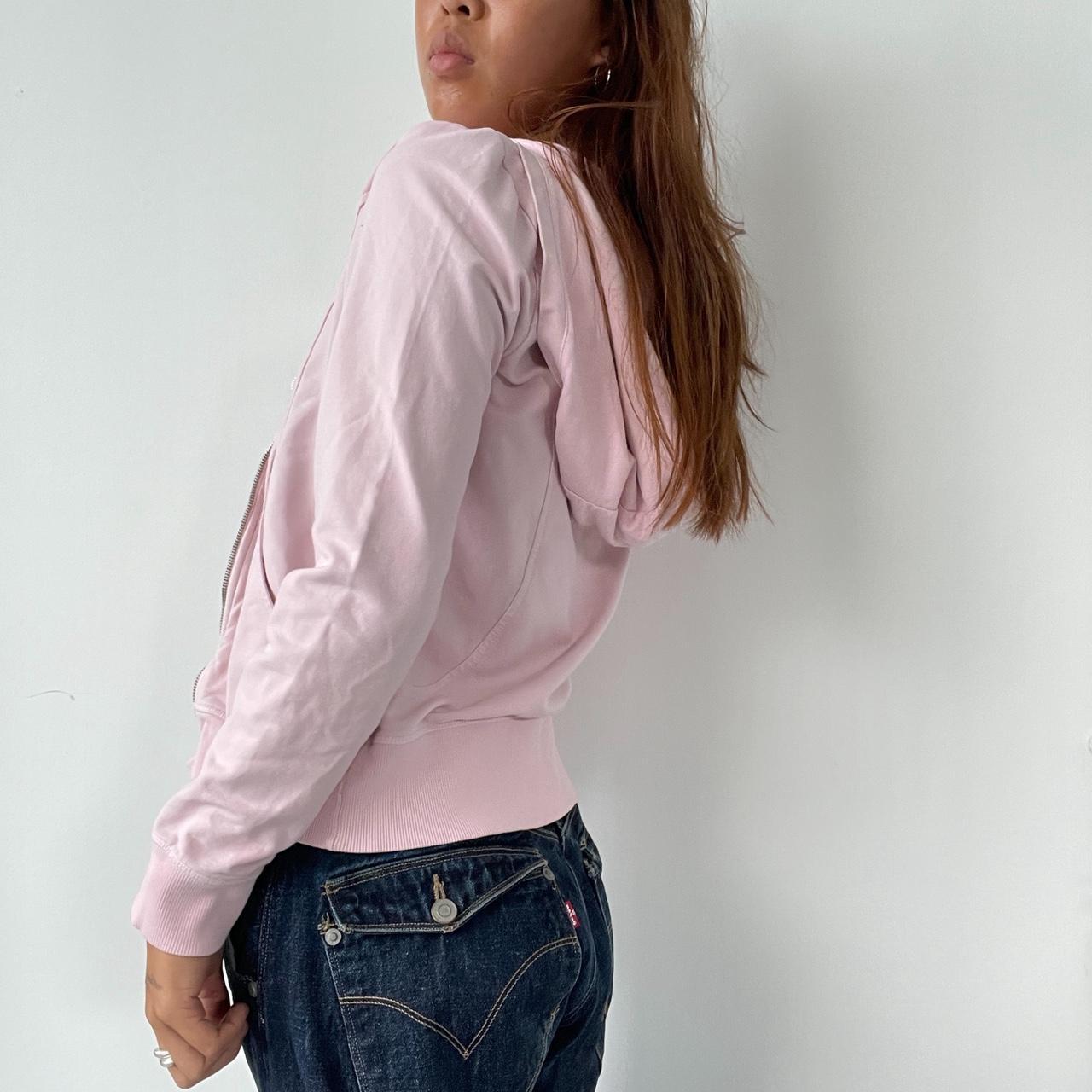 Vintage Pink Zip Up Hoodie